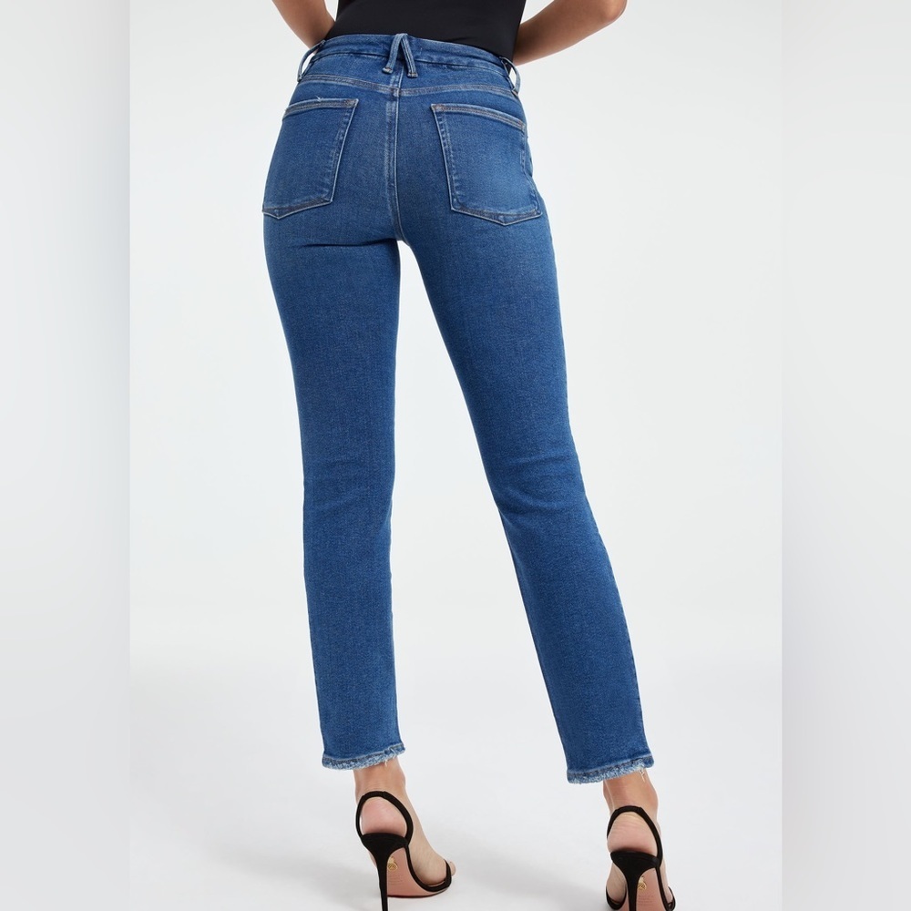 Good American Good Classic Slim Straight Jeans Size 8/29 NWT - Picture 13 of 16